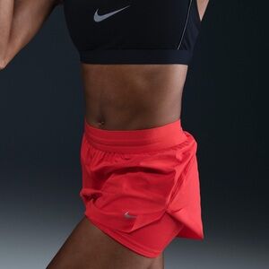 Nike Women's Red Athletic Running Shorts